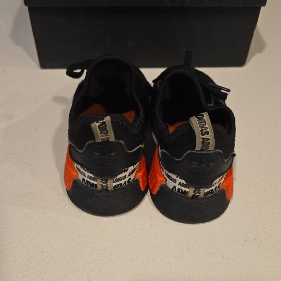 Adidas Kids Black and Red Sneakers - Picture 2 of 5